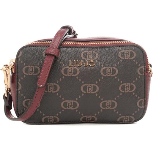 Liu Jo borsa a tracolla da donna con pattern logo monogram rossa