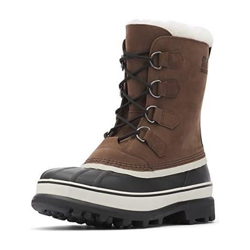 Sorel caribou wp, stivali da neve impermeabili uomo, nero (black/dark stone), 42.5 eu