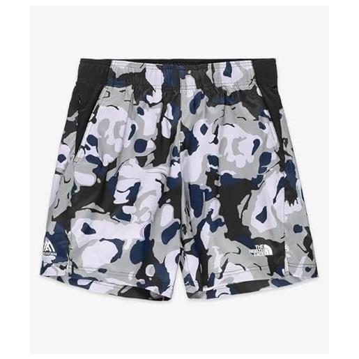 The north face nf0a8bp78q9 m ma 24/7 7in shorts aop pantaloncini uomo tnf black light show taglia l