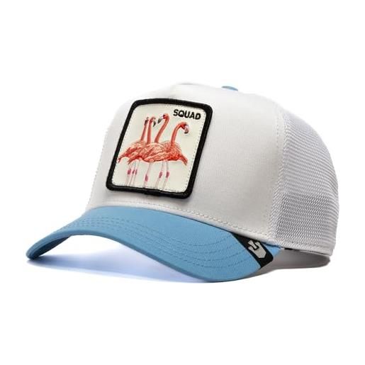 Goorin Bros. squad flammingo bianco blu berretto da camionista regolabile