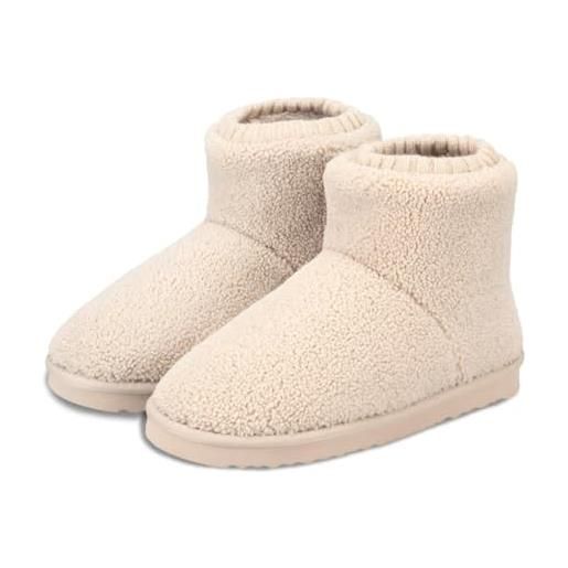 Isotoner pantofole da donna borg con dettaglio polsino