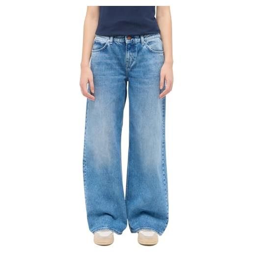 MUSTANG style medley wide leg jeans, blu medio 542, 30w x 32l donna