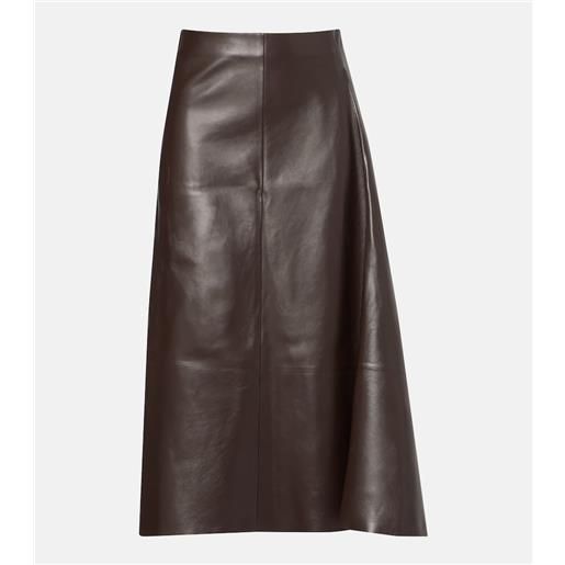 The Row gonna midi hedora in pelle