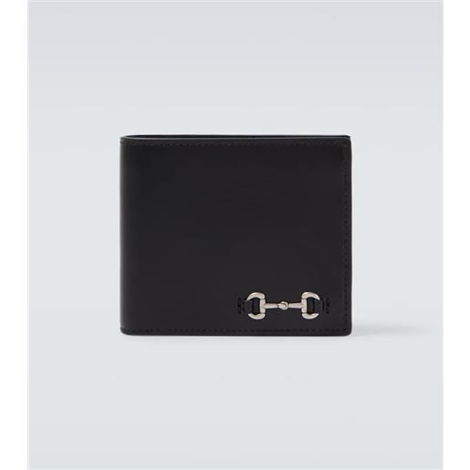 Gucci portafoglio horsebit in pelle