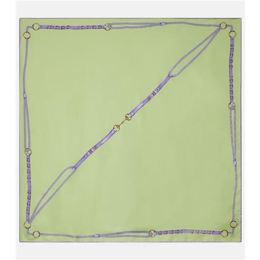 Gucci sciarpa in seta con stampa