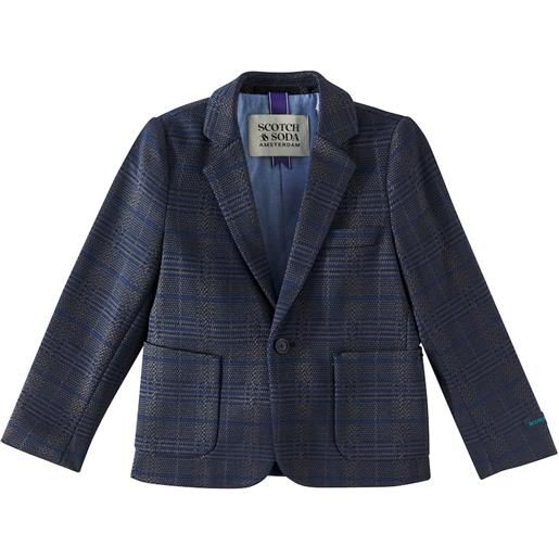 Scotch & Soda Kids blazer in misto cotone a quadri