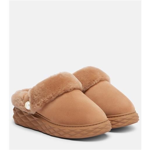 Jimmy Choo slippers diamond maxi mule f in suede