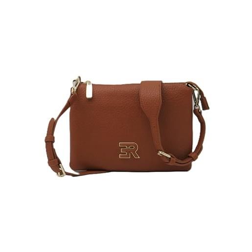 Ermanno firenze unity, tripla crossbody unisex-adulto, marrone tan