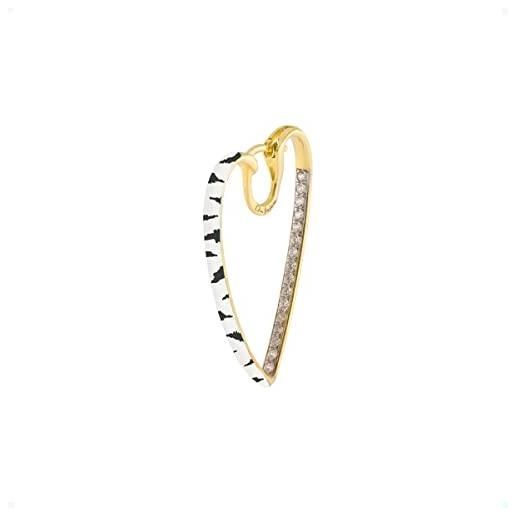 Rue Des Mille Mono Orecchini Donna Argento 925 Rettangolare Smalto Maculato Azzurro | Orecchini Argento 925 Donna | Orecchini Cerchio Argento 925 Con Una Potente Carica Sentimentale