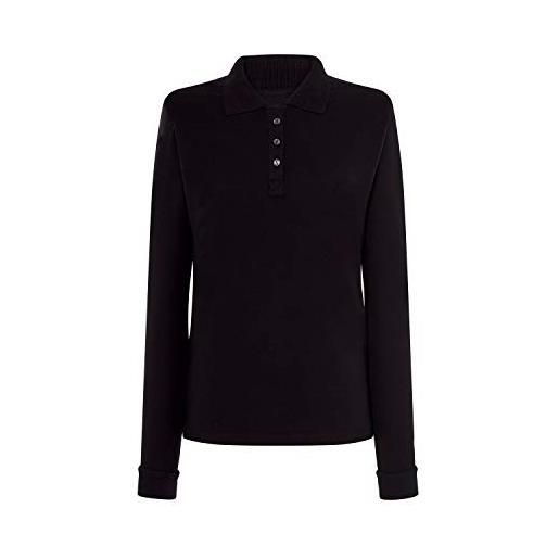 FYL polo manica lunga - donna, nero , l