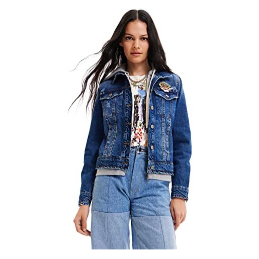 Desigual chaq_jacksonv, 5053 denim medium giacca, blue, s da donna