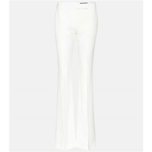 McQueen pantaloni flared in crãªpe