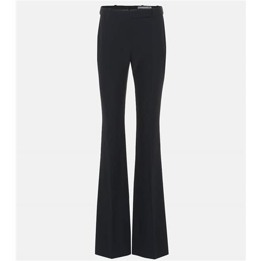 McQueen pantaloni flared in crãªpe