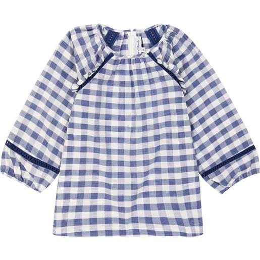 Tartine et Chocolat blusa in cotone a quadri