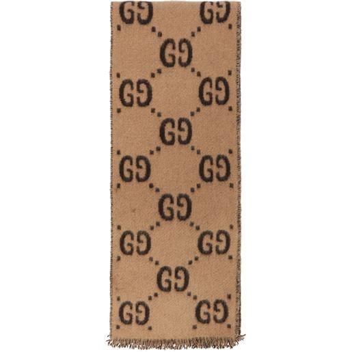 Gucci Kids sciarpa in jacquard gg di lana