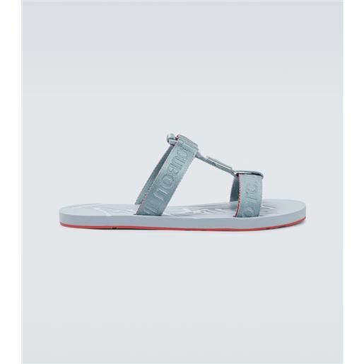 Christian Louboutin sandali surf in jacquard
