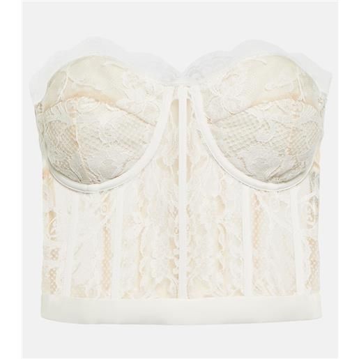 McQueen bustier in pizzo