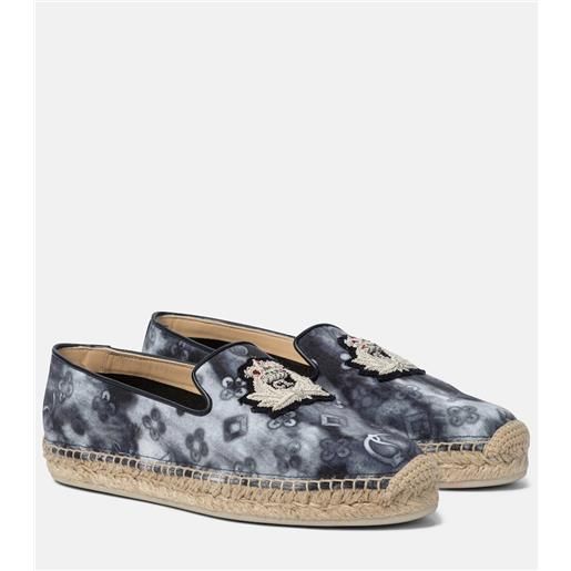 Christian Louboutin espadrillas nanou orlato in denim