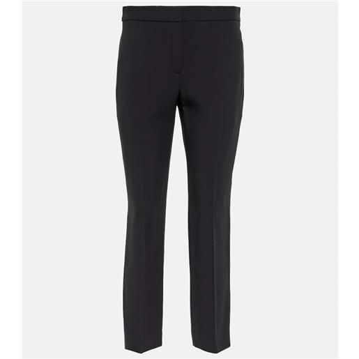 McQueen pantaloni slim in crãªpe a vita media