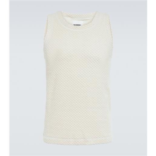 Jil Sander tank top in misto cotone