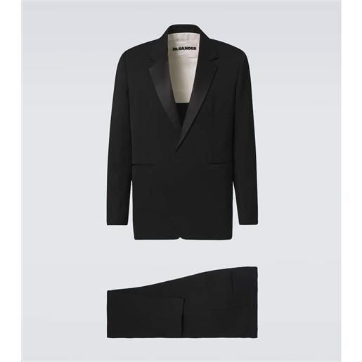 Jil Sander blazer in lana con raso