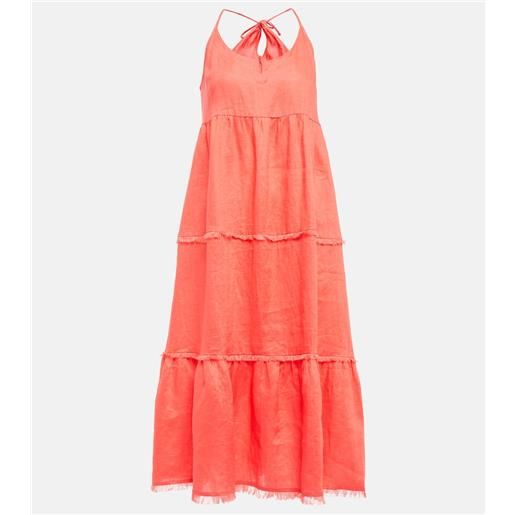 Heidi Klein abito lungo moroccan sands in lino