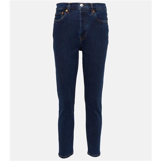 Re/Done jeans skinny cropped â90s a vita alta