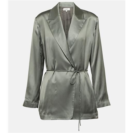 Vince blazer in raso con laccetti
