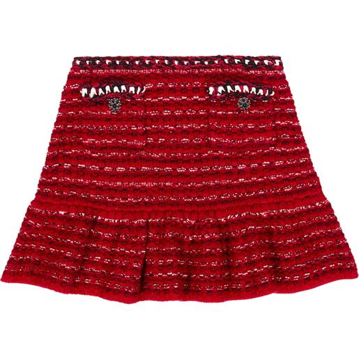 Self-Portrait Kids gonna in maglia di lana e cotone mã©lange