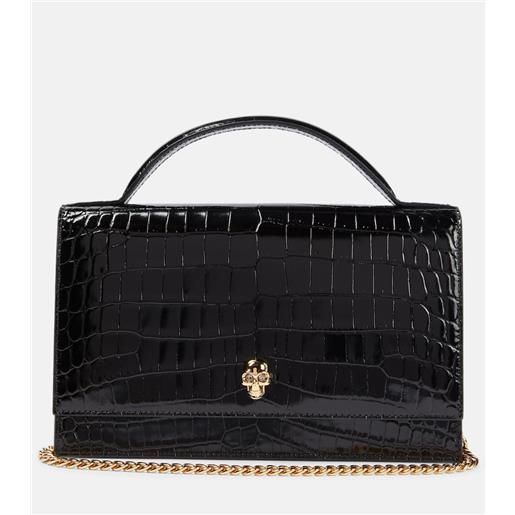 McQueen borsa a spalla skull medium in pelle