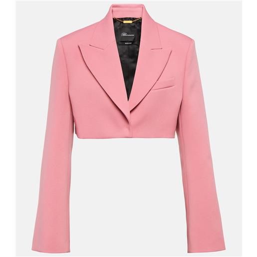 Blumarine blazer cropped in crãªpe