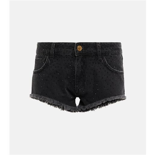 Blumarine shorts di jeans a vita bassa