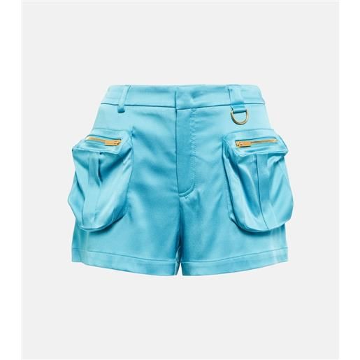 Blumarine shorts a vita bassa in raso