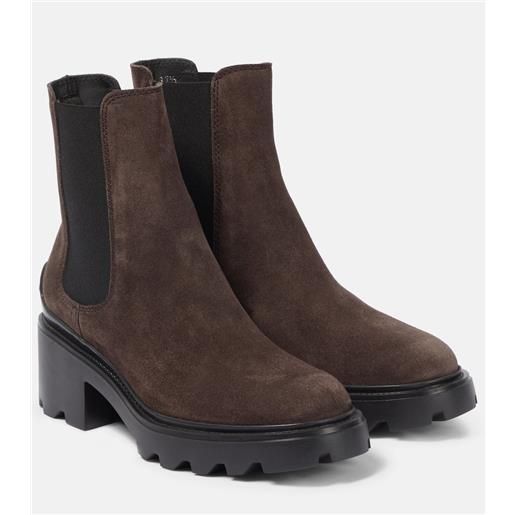 Tod's stivaletti chelsea in suede