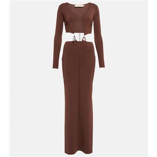 Aya Muse abito lungo lapponi in maglia