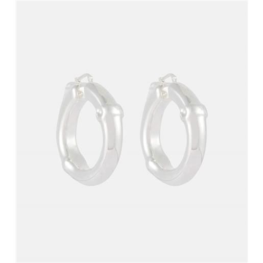 Jil Sander orecchini a cerchio piccoli bamboo