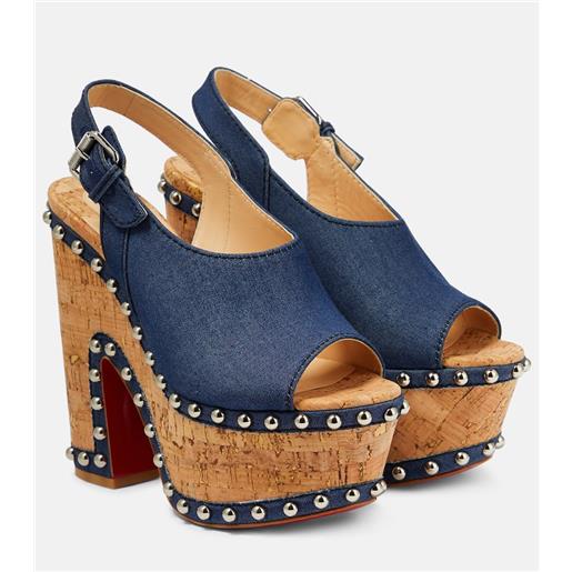 Christian Louboutin sandali super joan con platform