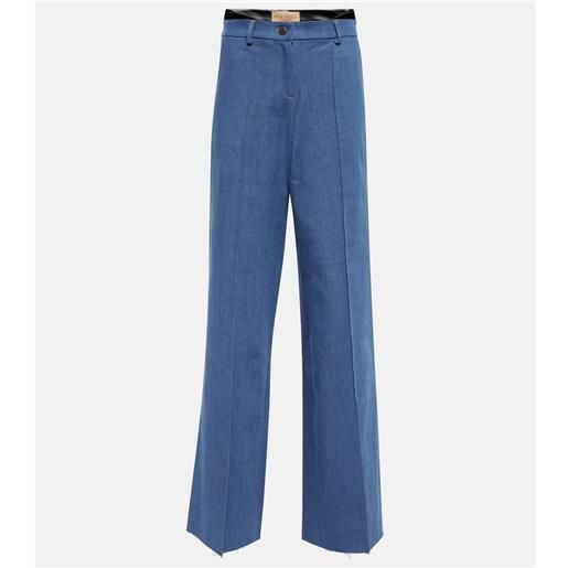 Aya Muse pantaloni di jeans ule a vita bassa