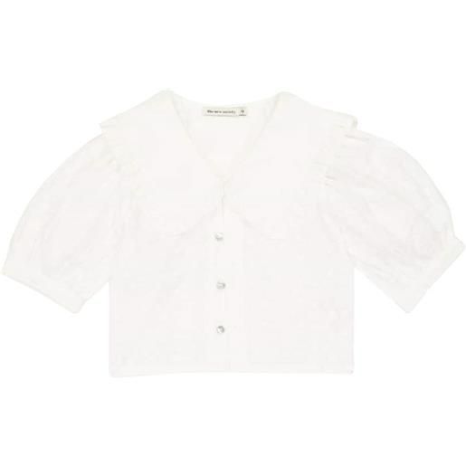 The New Society blusa antonella in cotone con ricamo