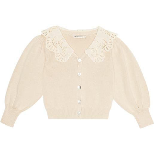 The New Society cardigan venera in cotone con ricamo