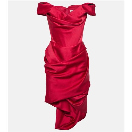 Vivienne Westwood miniabito nova cora in crãªpe di raso