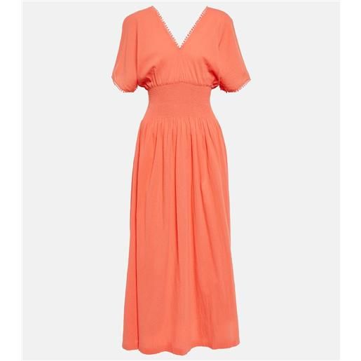 Heidi Klein abito lungo in cotone a punto smock