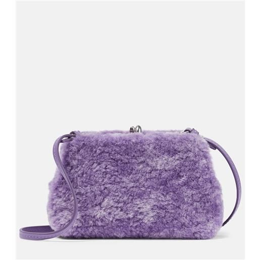 Jil Sander borsa a spalla goji micro in shearling
