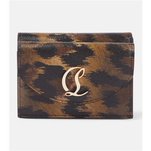 Christian Louboutin portafoglio cl in pelle con stampa