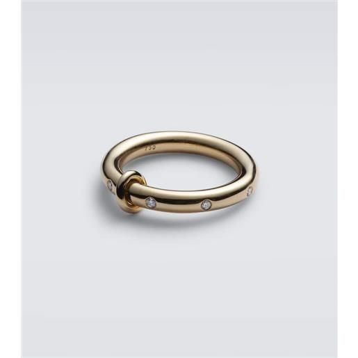 Spinelli Kilcollin anello ovio in oro 18kt con diamanti
