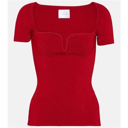 Galvan top gaia in maglia a coste