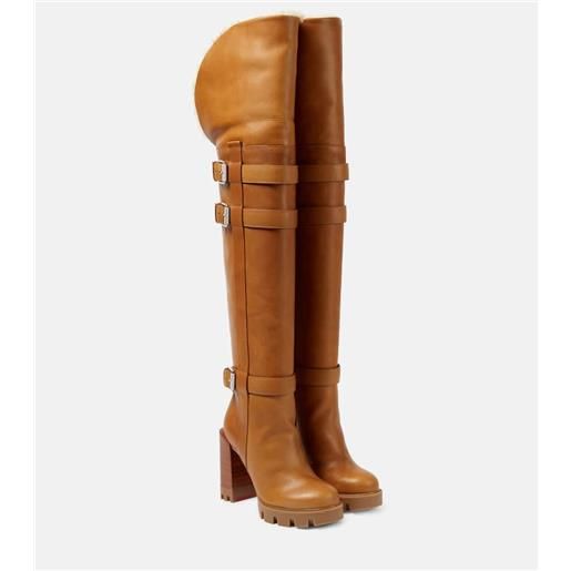 Christian Louboutin stivali cuissardes brodeback lug