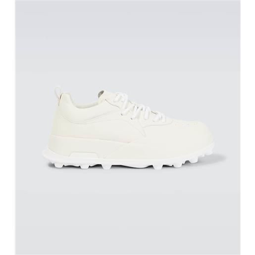 Jil Sander sneakers semanado in pelle