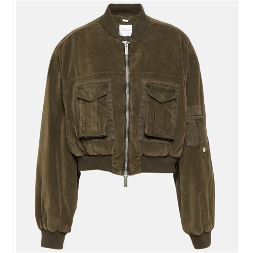 Blumarine bomber in velluto