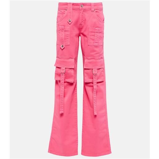 Blumarine pantaloni cargo di jeans a vita bassa